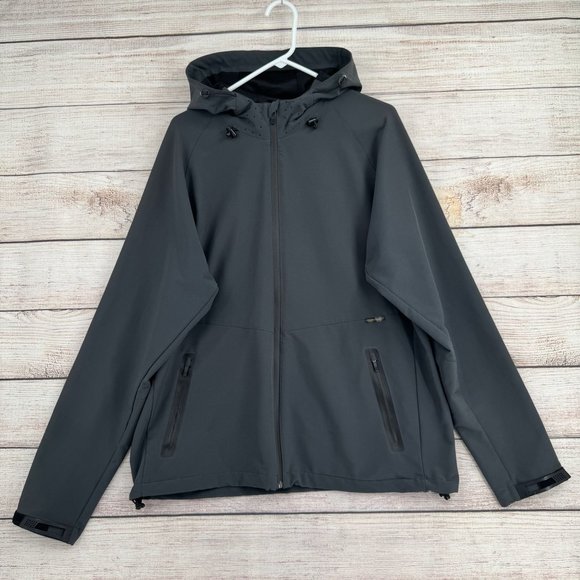 Troy Lee Designs Water Resistant Full Zip Hooded Jacket Men's Size‎ 2XL Gray - Picture 1 of 16